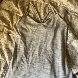 Light grey ☁️ lululemon tank top in size: 8